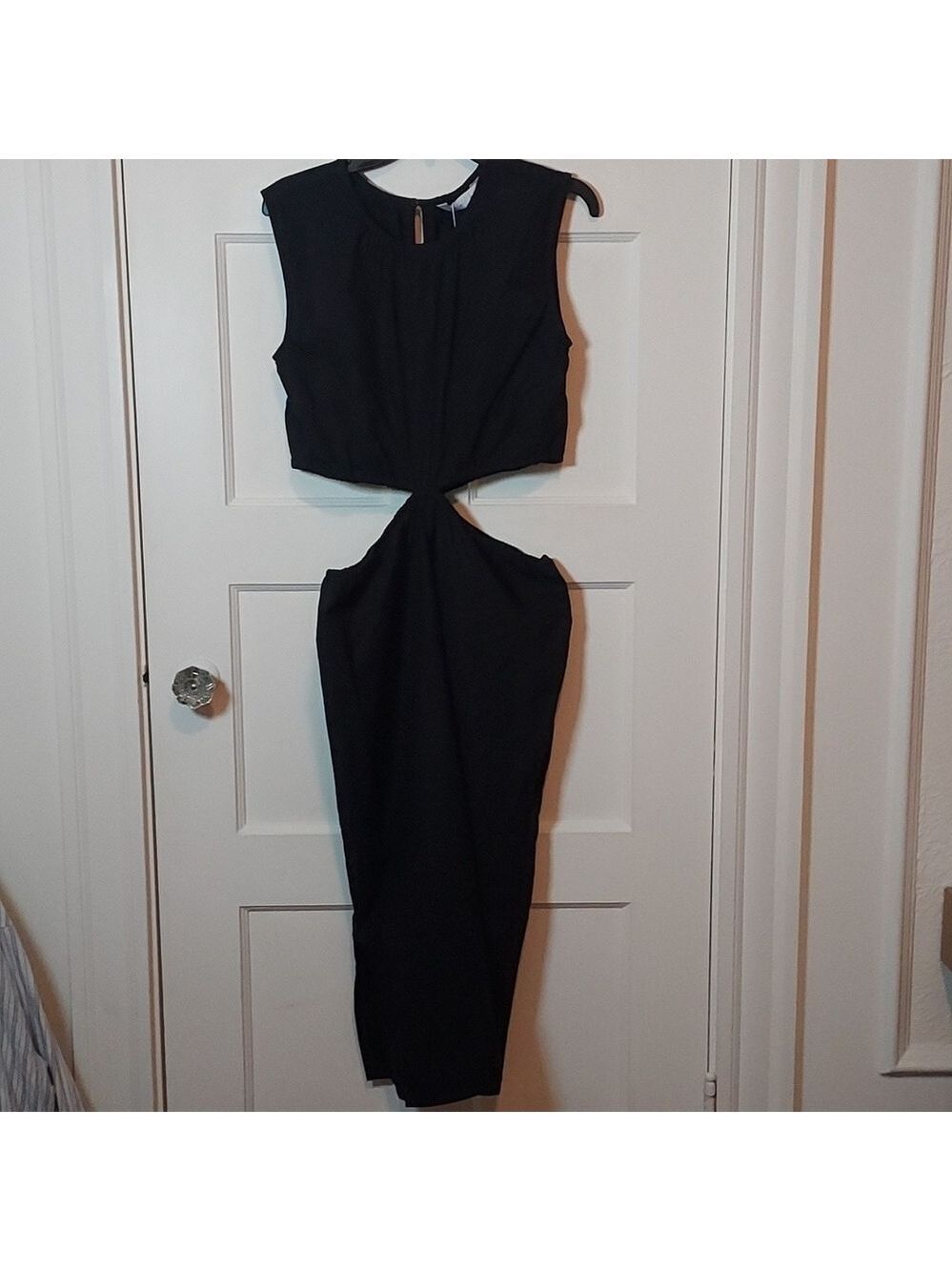 Compania Fantastica Black Dress With Waist Slits In Black - Picture 5 of 16